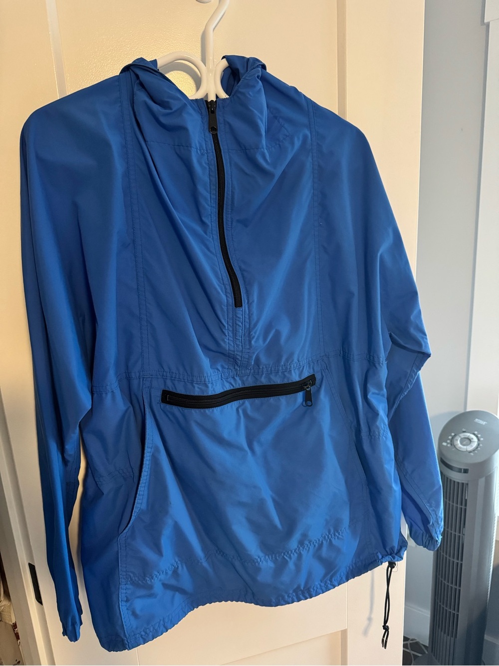 Vintage L.L. Bean Royal Blue Hooded Pullover Anorak